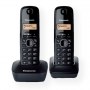 Panasonic | Cordless | KX-TG1612FXH | Built-in display | Caller ID | Black | Conference call | Phonebook capacity 50 entries | W - 2